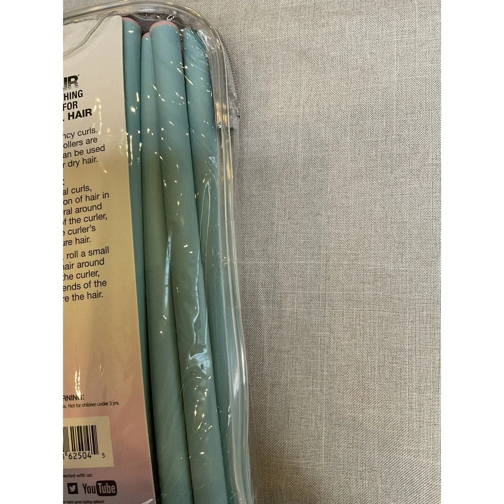 Conair Spiral Curls 18 Spiral Rollers Blue Pink‎